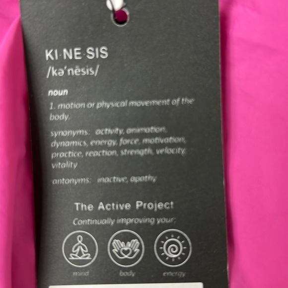 Kinesis Wind Runner, High Waisted Woven Pull-On Shorts, Rose Violet Sz S - Picture 4 of 7